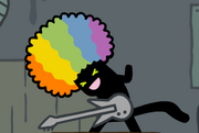 13 rainbow wig