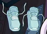 Disguised as flying shoes