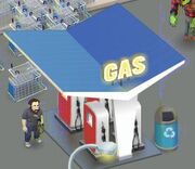 Gas station finished